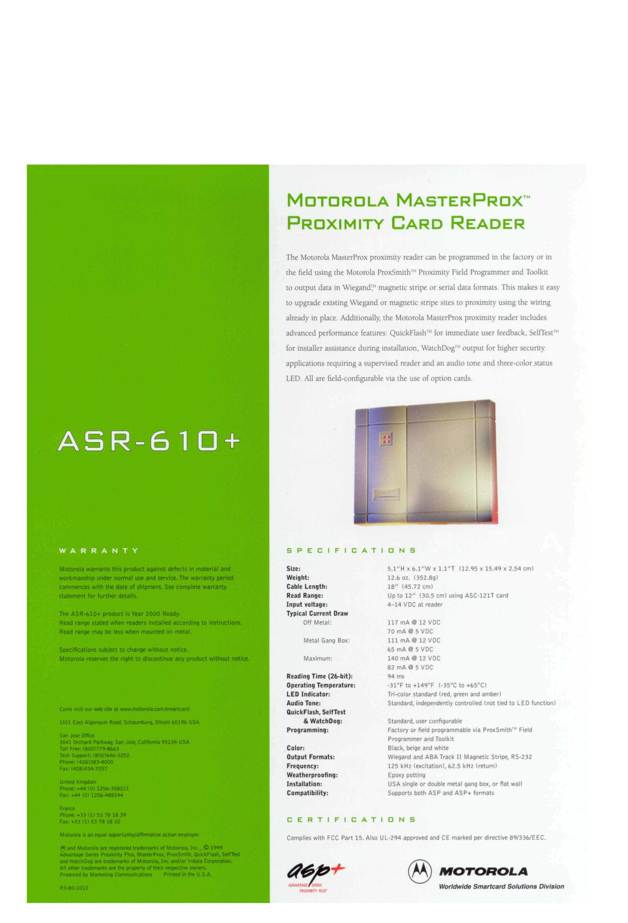 Automation Barrier S-328 Specification