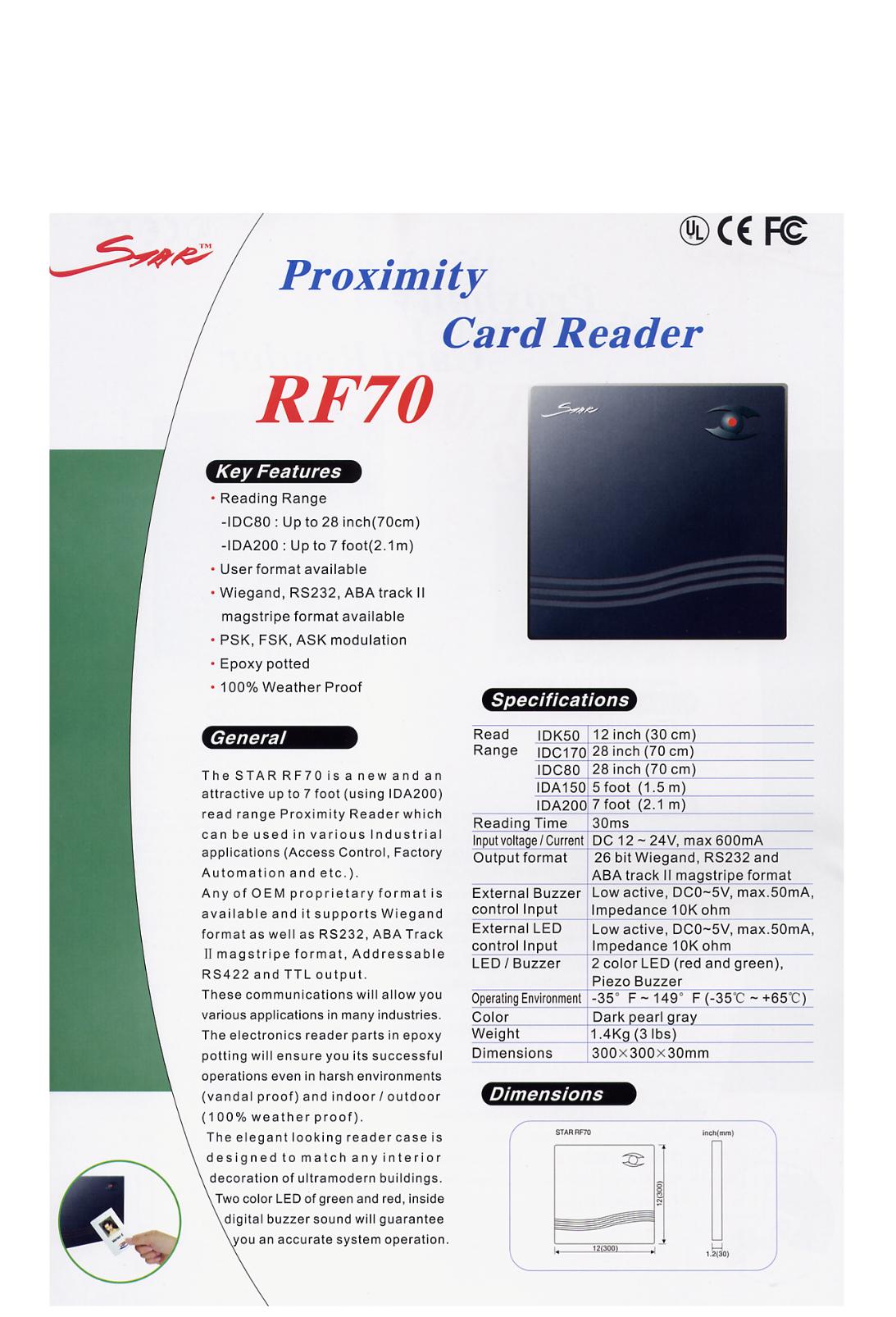 Automation Barrier S-328 Specification