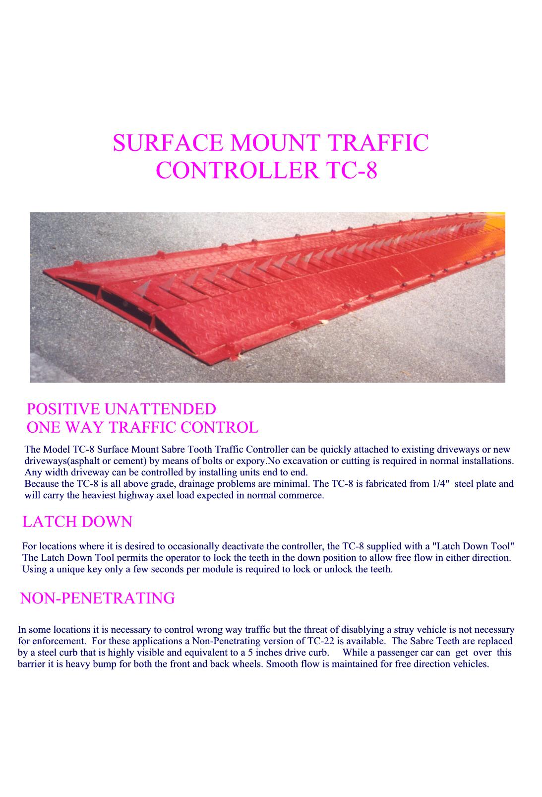 Surface Mount Motorized Traffic Controller TC-8