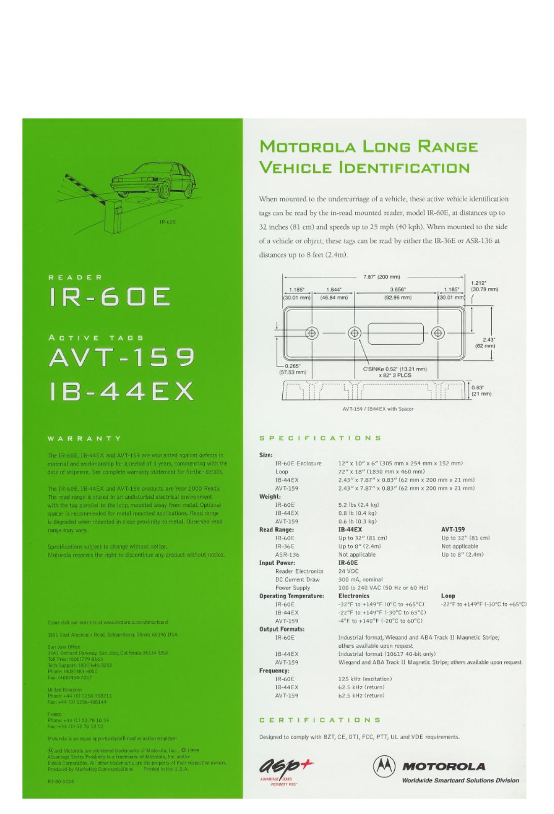 Triangle Barrier T-3 Specifications